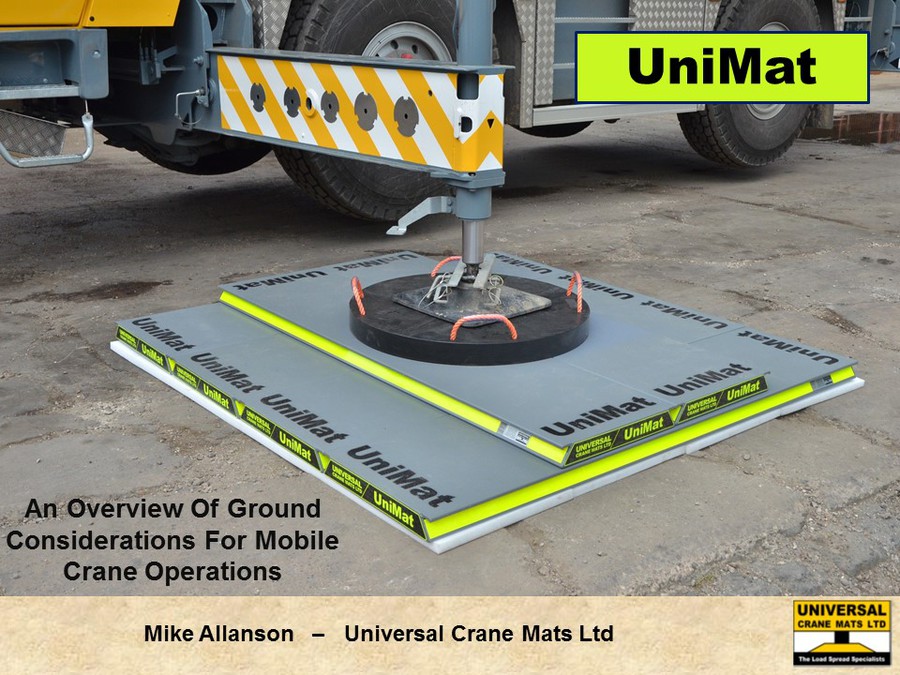 Universal Crane Mats Ltd The load spread News - Topical Snippets
